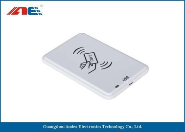 الأبيض HF قارئ USB RFID لالسلبي وتتفاعل دعم العلامات المضادة - اصطدام خوارزمية