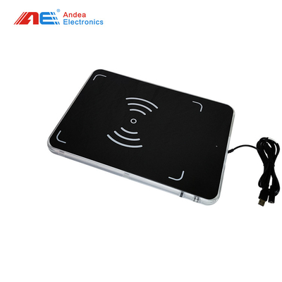 سطح المكتب UHF RFID Reader Writer USB Interface With Antenna RF Power 1-27DBM
